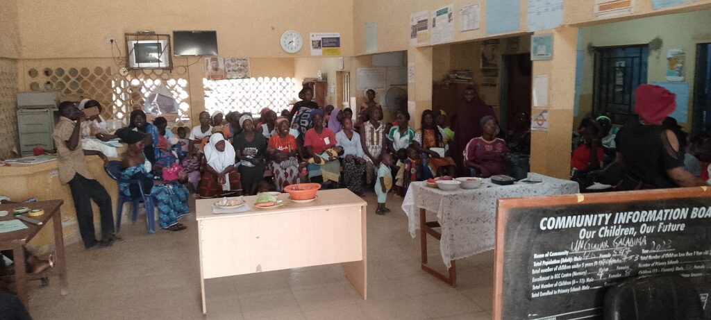 Cross section of enthusiastic women from the Kubacha  community